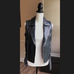 Black Leather vest